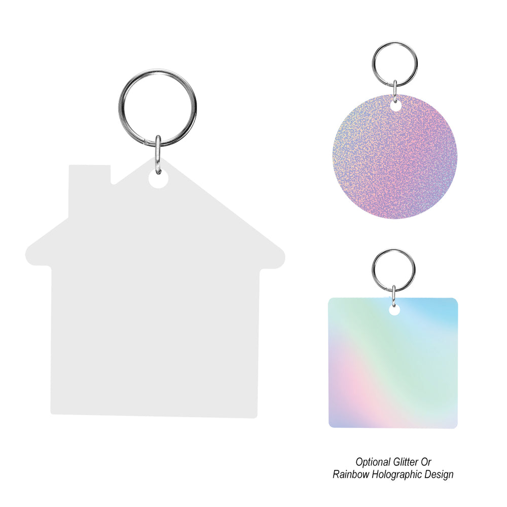 Custom Shape Acrylic Key Tag - Up To 2 Sq. In.