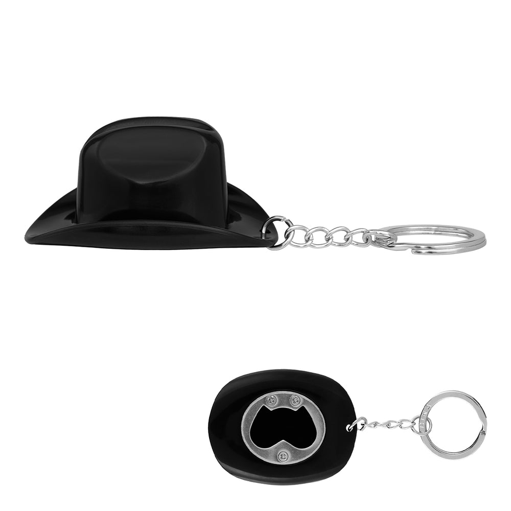 Cowboy Hat Bottle Opener Keychain