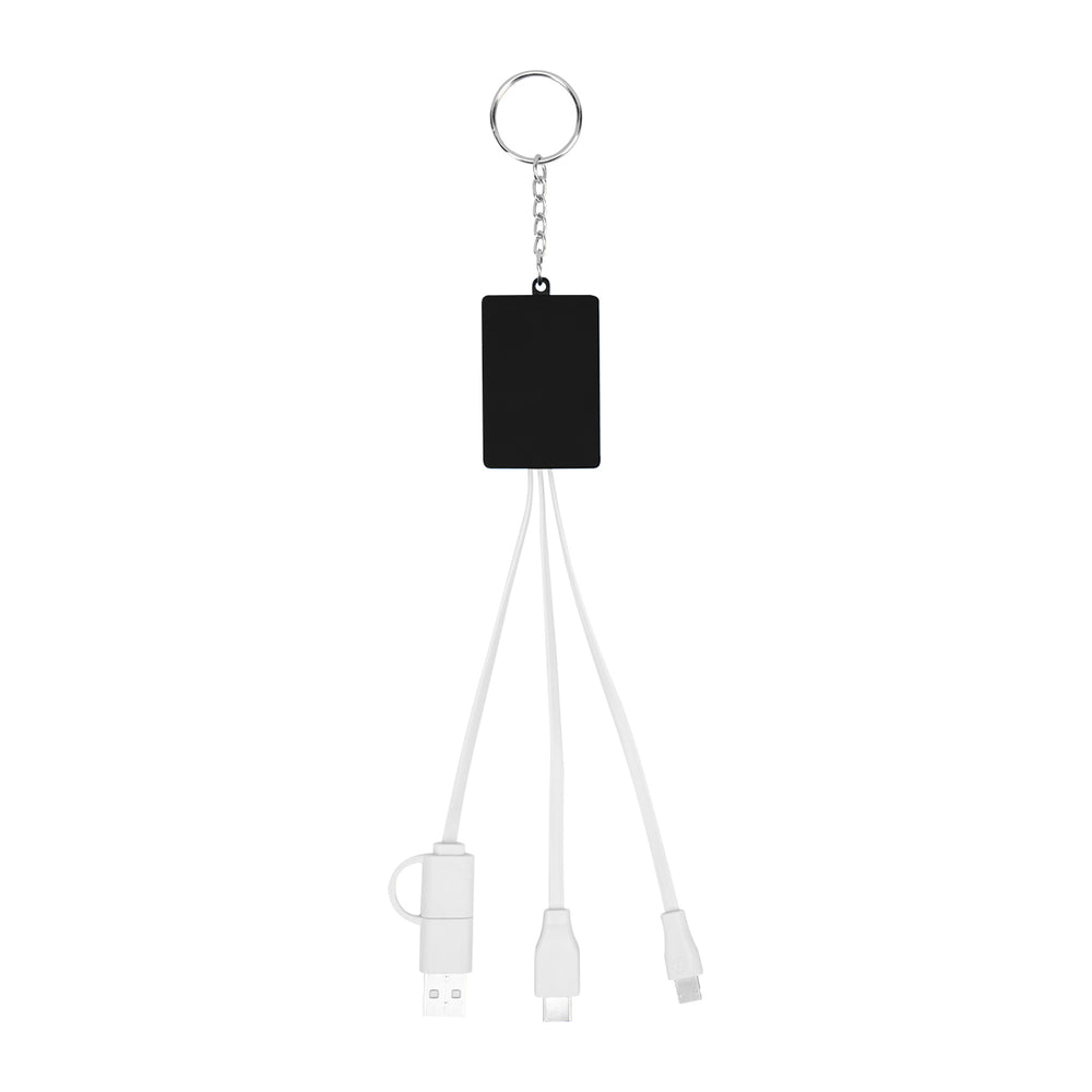 Multi-Charging Cable USB Hub Keyring