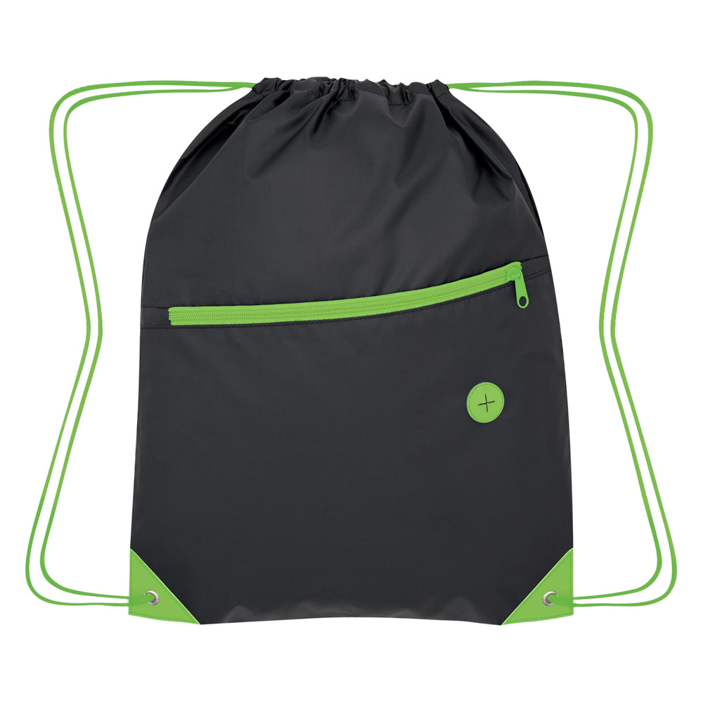 Color Pop Recycled Drawstring Bag