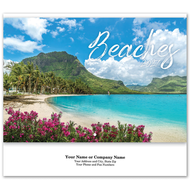 Beaches Spiral Wall Calendar