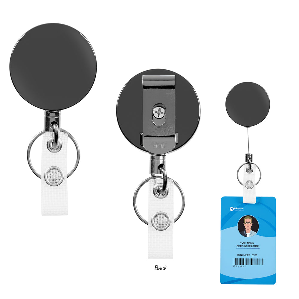 Steel Retractable Badge Holder