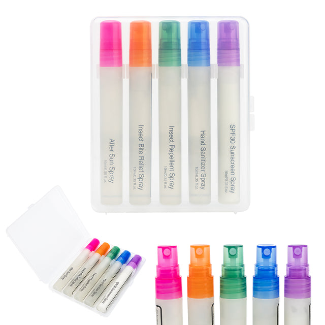 5-Piece Outdoor Essentials Spray Bottle Set