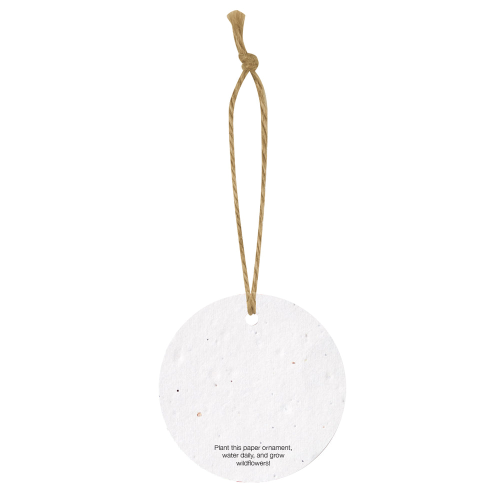 Bloomin® Circle Shaped Plantable Holiday Ornament