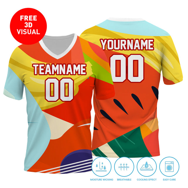 120GSM Milk Silk Short Sleeve V Neck