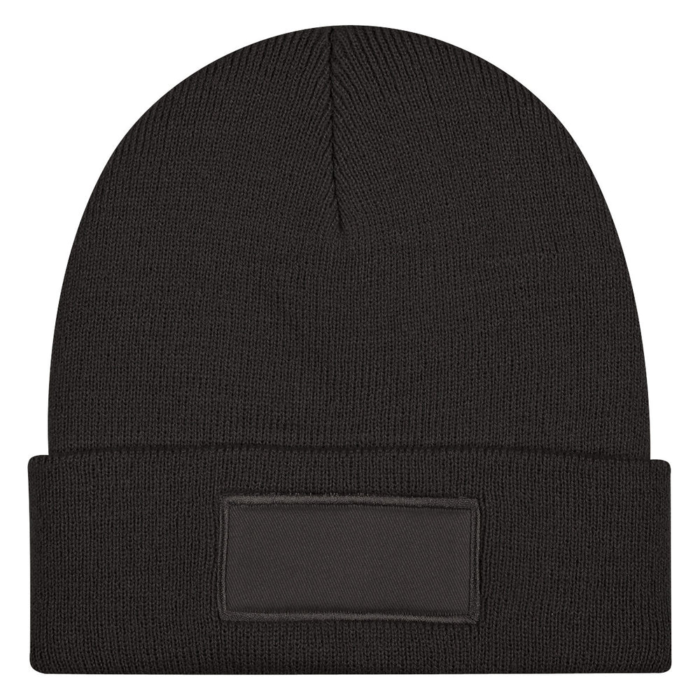 Patch rPET Knit Beanie With Cuff