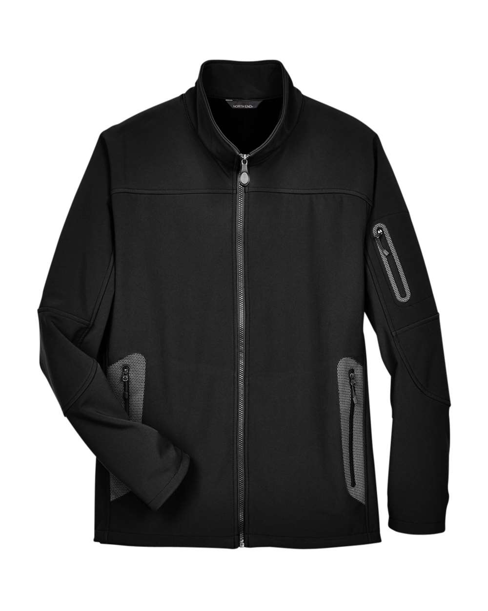 North End 88138 Men's Three Layer Fleece Bonded Shell Technical Jacket