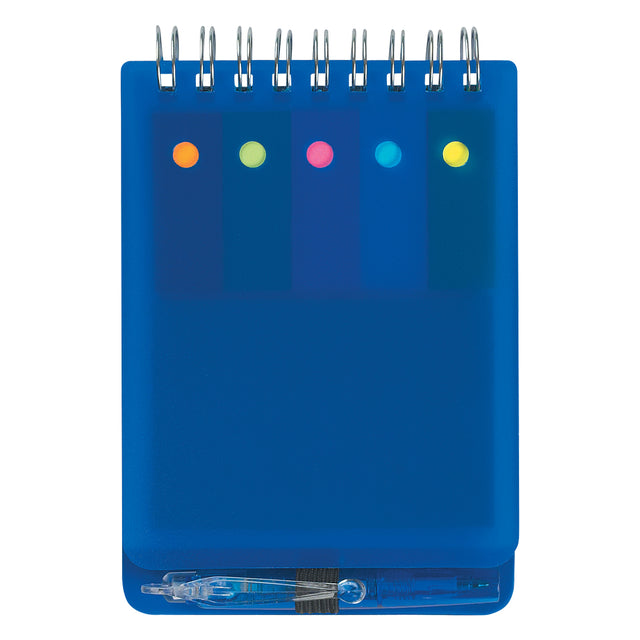 Spiral Jotter With Sticky Notes, Flags & Pen