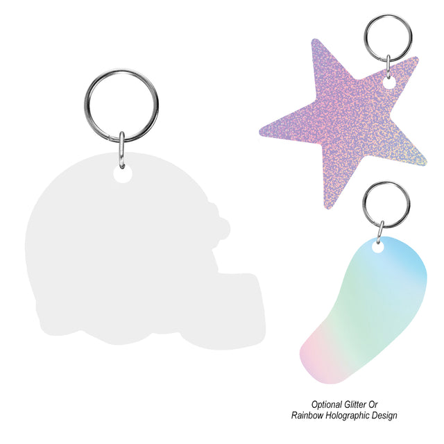 Custom Shape Acrylic Key Tag - Up To 6 Sq. In.