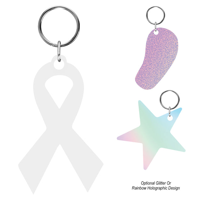 Custom Shape Acrylic Key Tag - Up To 5 Sq. In.