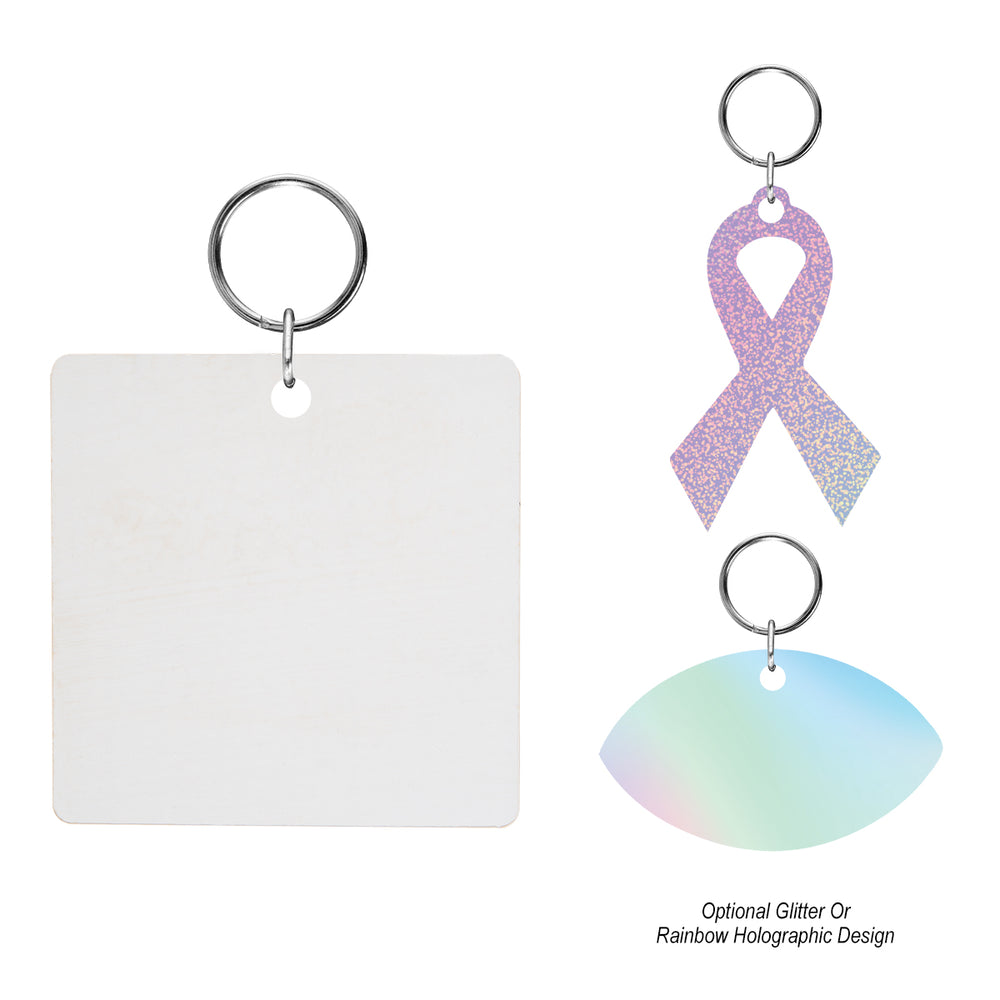 Custom Shape Acrylic Key Tag - Up To 4 Sq. In.