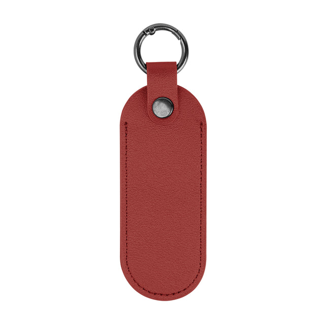 Bates Leatherette Key Tag With Carabiner