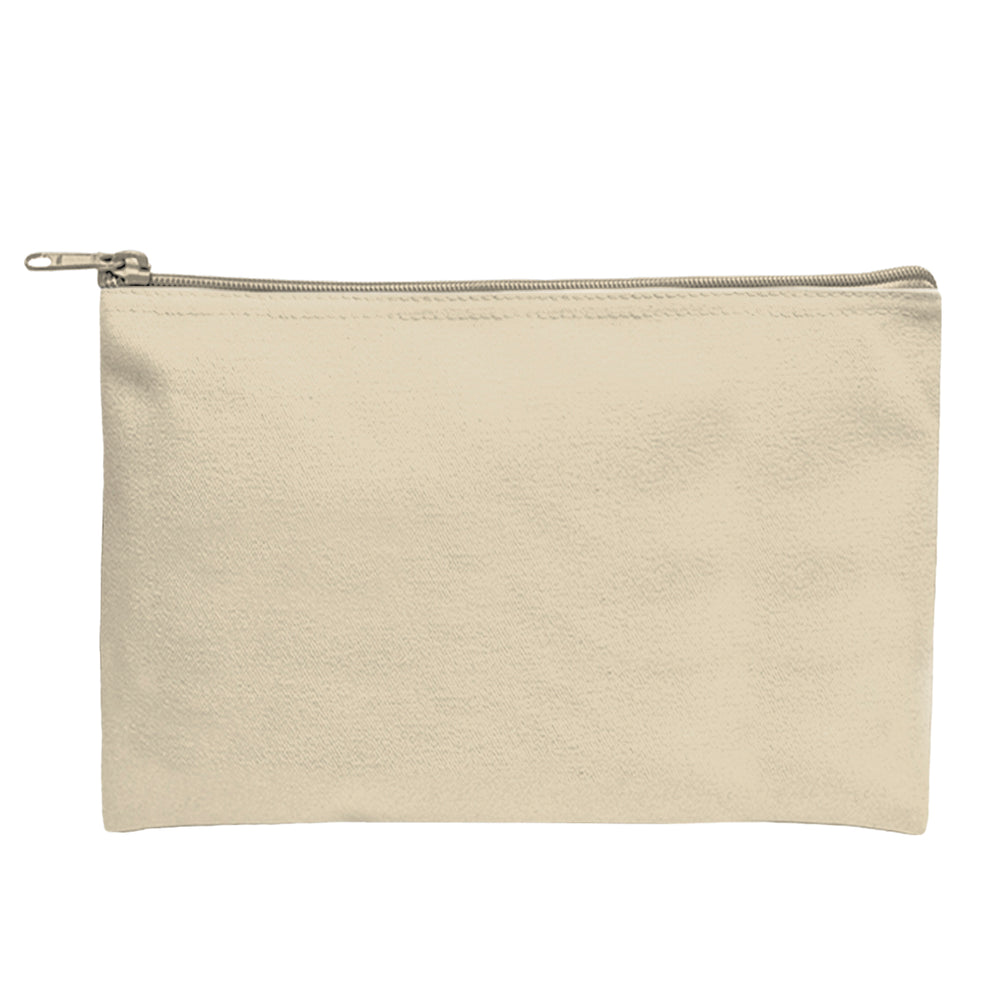 Recycled Canvas Zippered Pouch