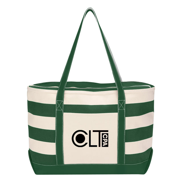18 Oz. Cotton Canvas Nautical Tote Bag