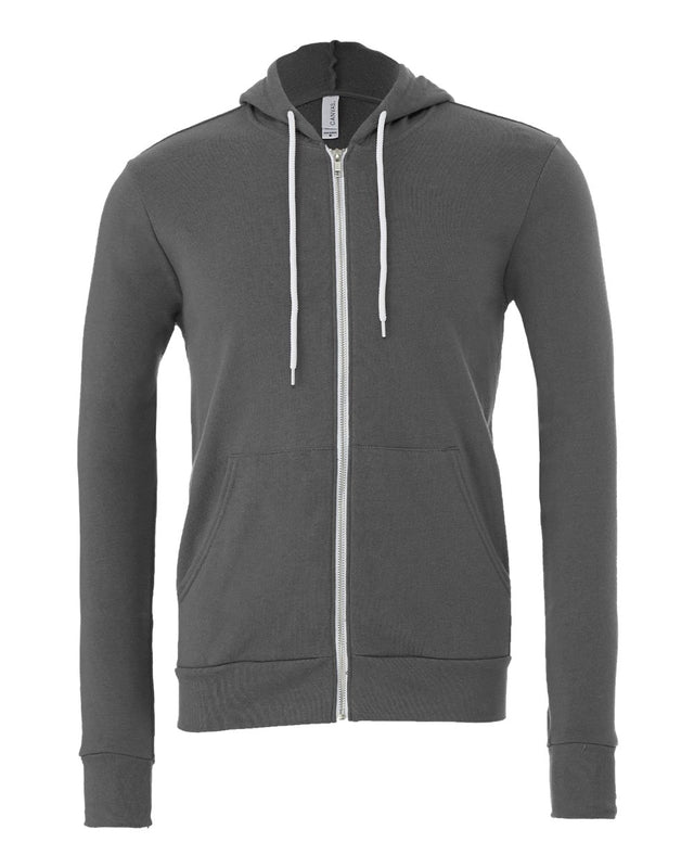 Bella + Canvas 3739 Unisex Sponge Fleece Full-Zip Hoodie Sweatshirt