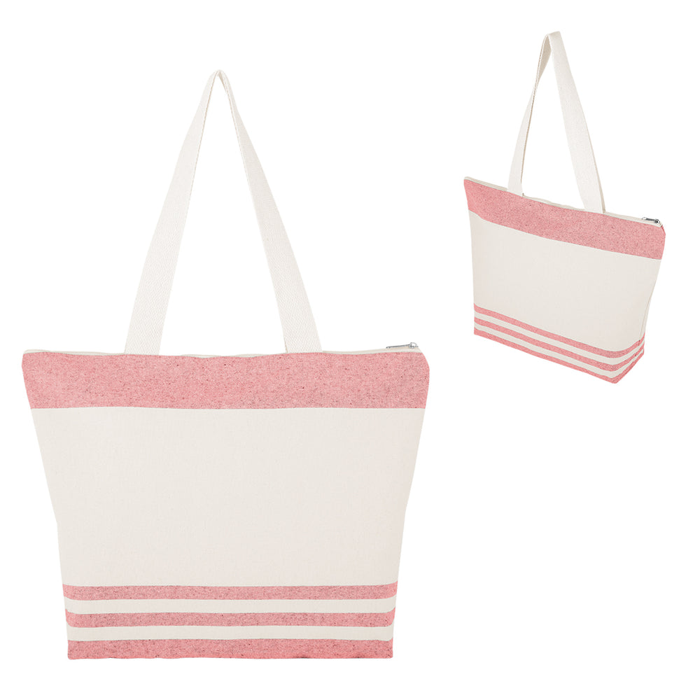Marlo 10 Oz. Recycled Cotton Zippered Tote Bag
