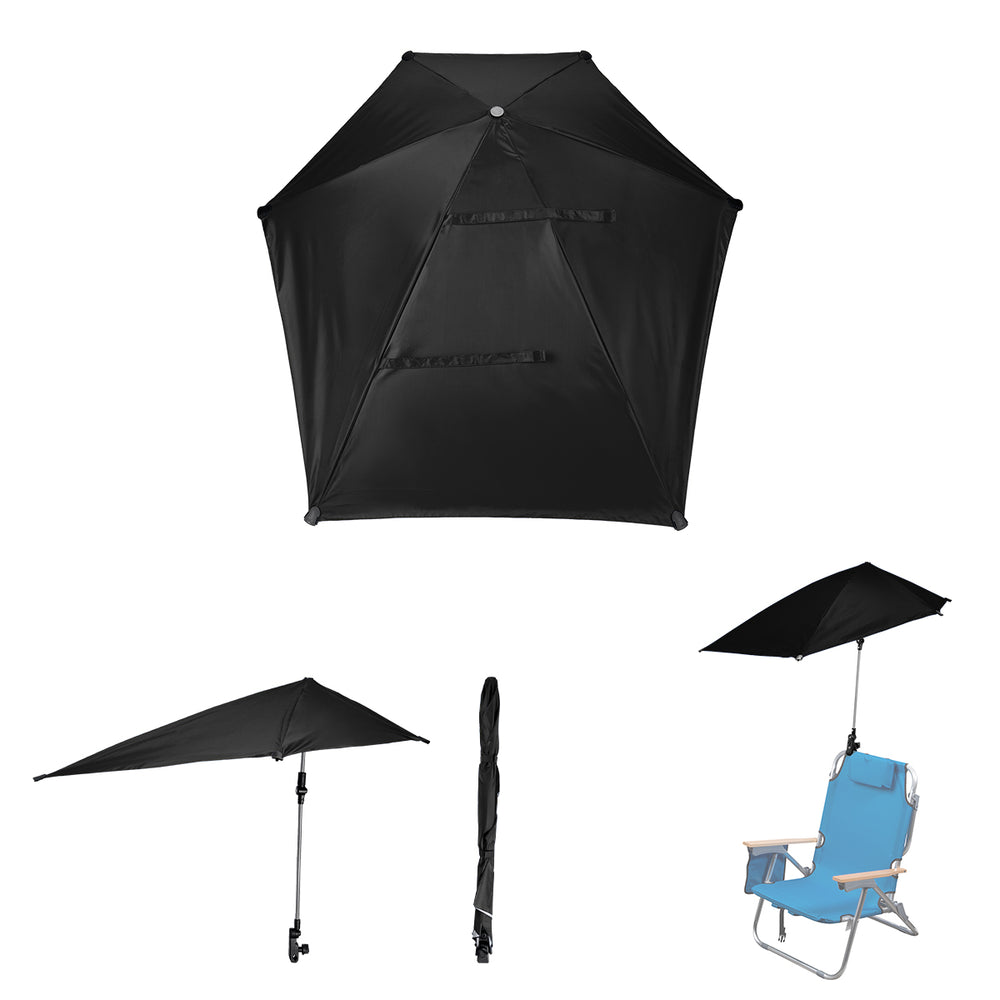 50" Arc SPF 50  Chair Umbrella With 100% rPET Canopy