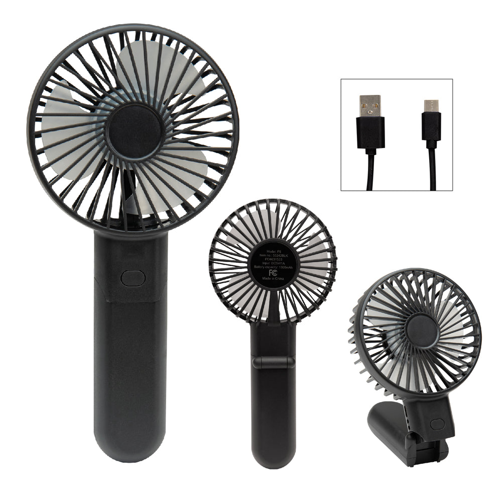 Bend & Snap Rechargeable Fan Power Bank