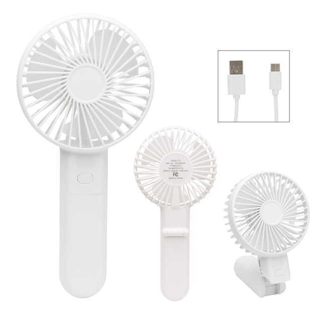 Bend & Snap Rechargeable Fan Power Bank