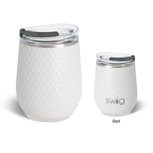 12 Oz. Swig Life™ Golf Ball Stainless Steel Stemless Wine Tumbler