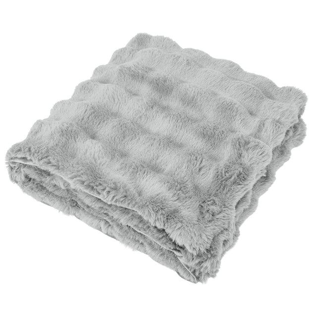 Faux Fur rPET Bubble Blanket
