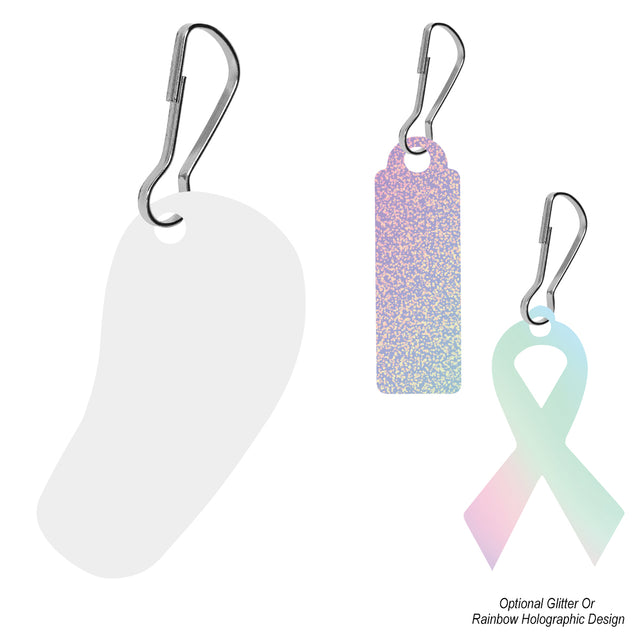 Custom Shape Acrylic Zipper Pull - Up To 4 Sq. In.