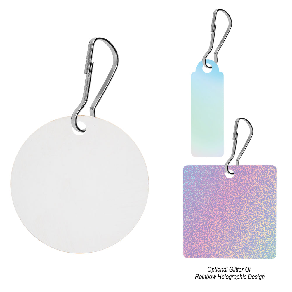 Custom Shape Acrylic Zipper Pull - Up To 3 Sq. In.
