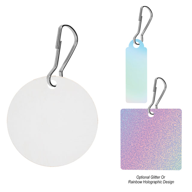Custom Shape Acrylic Zipper Pull - Up To 3 Sq. In.
