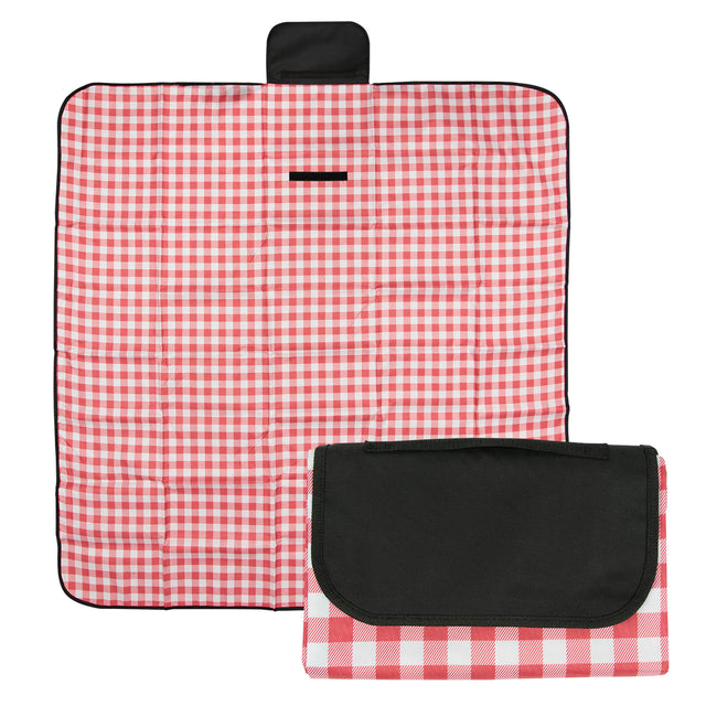 Gingham Roll-Up Picnic Blanket