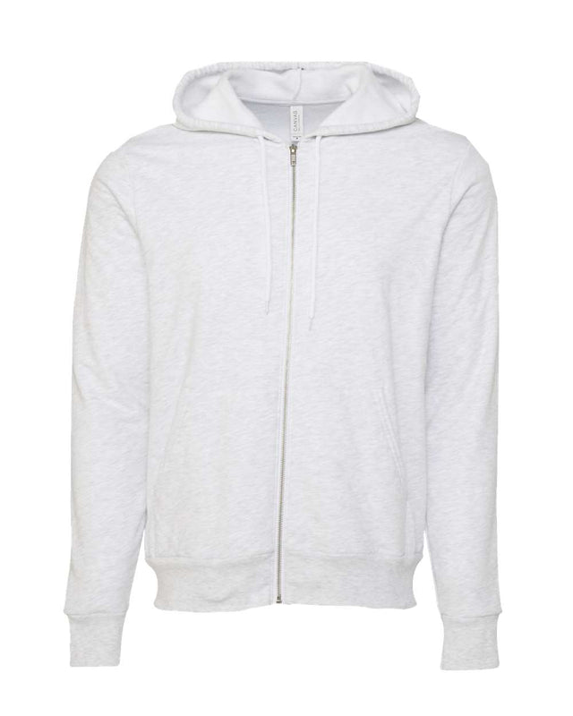 Bella + Canvas 3739 Unisex Sponge Fleece Full-Zip Hoodie Sweatshirt