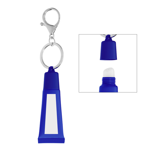 Squeeze Tube Lip Moisturizer With Key Ring