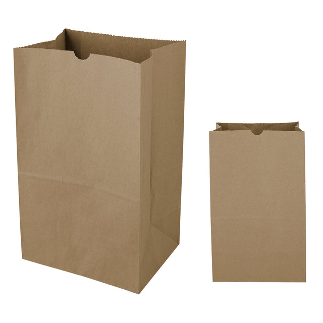 20# Short SOS Kraft Paper Bag – 8.25" x 13.62"