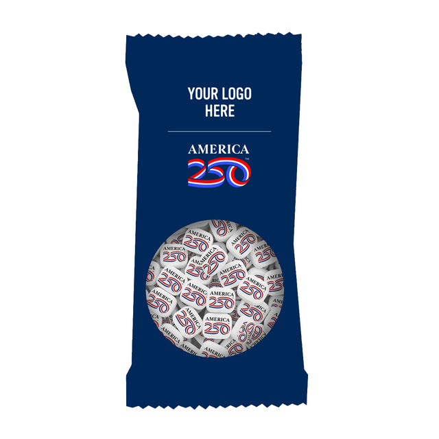America250™ Zagasnacks™ Pack Promo Bag with Printed Mints - 5"